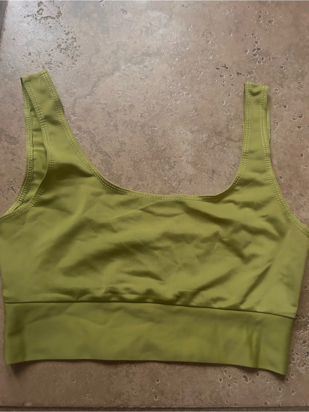 Green Crop top